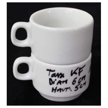 Tasse à café empilable 10cl (Réf 3005 par lot de 24 pcs)