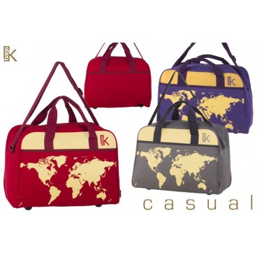 SAC DE VOYAGE WORLD 42X28X22 CM - 2ASS ( 6 PIECES)