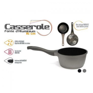 Casserole fonte d'alu 16 cm (Réf 1125 par lot de 24 pcs)