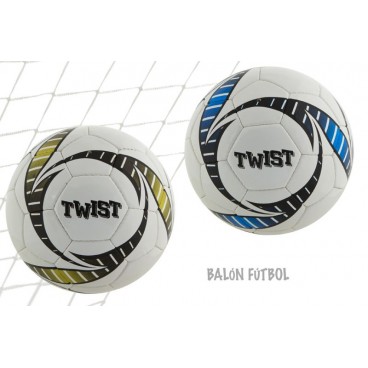 BALLON FOOTBALL - TWIST - 2 ASS ( 12 PIECES)
