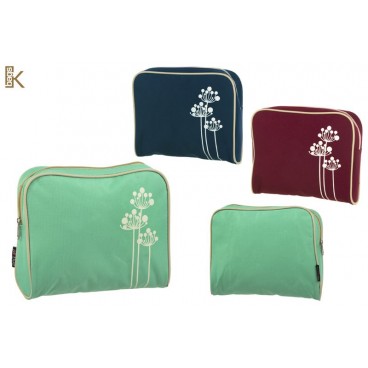 TROUSSE DE TOILETTE FLEURS 3 ASS ( 24 PIECES)