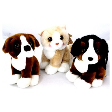Peluche Chiens gros yeux (Référence: 49926-Colisage: 24)