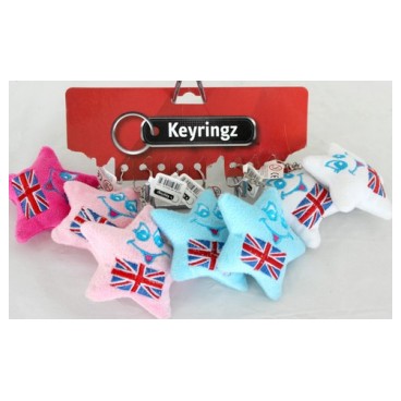 Peluche porte clef étoile (Réf 1263 par 48 pcs)