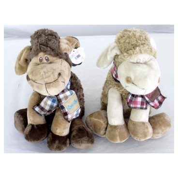 Peluche mouton 25 cm (Réf 1267 par lot de 24 pcs)