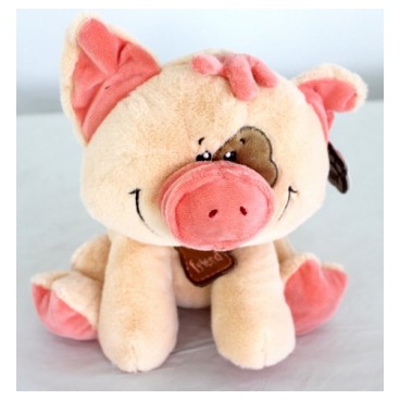 Peluche cochon 25 cm (Réf 1268 par lot de 24 pcs)