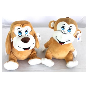 Peluche yeux bleus 30 cm (Réf 1272 par lot de 24 pcs)