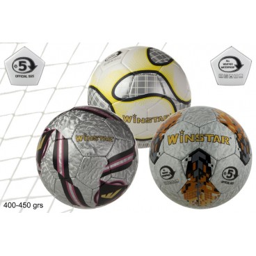 BALLON FOOTBALL WINSTAR CRYSTAL - TAILLE 5 - 3 ASS - 400/450