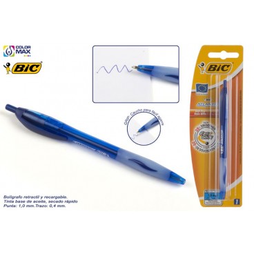 8031245 - STYLO BIC ATLANTIS BLEU - BLISTER 1 ( 20 PIECES)