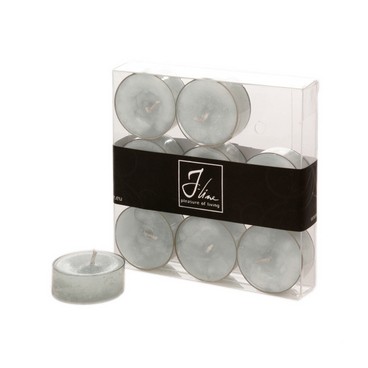 Boîte 9 bougies bleu lagon (Réf 93281 par 24 btes de 6 pcs)