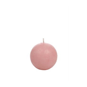 Bougie boule rose clair (Réf 93475 par lot de 24 pcs)