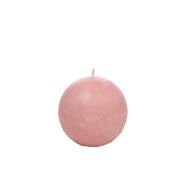 Bougie boule pm rose clair (Réf 93476 par lot de 24 pcs)