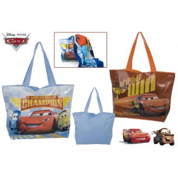 SAC DE PLAGE GRAND - CARS - 35X33X13 CM - ( 12 PIECES)