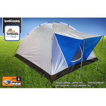 TENTE CAMPING - 4 PERSONNES - 210X240X130 ( 2 PIECES)