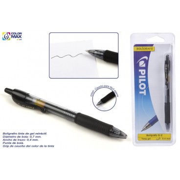 BL PILOT G-2 NOIR - ENCRE DE GEL ( 24 PIECES)