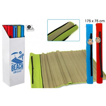 TAPIS DE PLAGE 175X75 CM - COULEURS LISSES - 3 ASS - DISP 12 ( 12 PIECES)