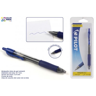 BL PILOT G-2 BLEU - ENCRE DE GEL ( 24 PIECES)
