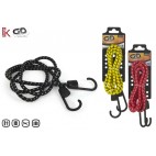 CORDE ÉLASTIQUE DE VOYAGE AVEC CROCHET - AKTIVE TRAV 3 ASS ( 24 PIECES)