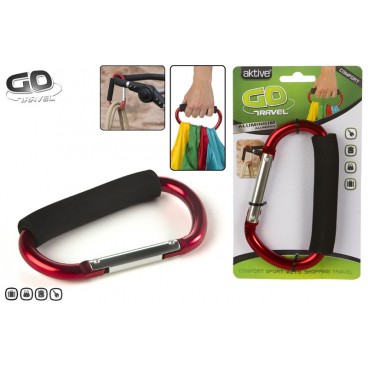 MOUSQUETON ALU PORTE SACS JUMBO - 2 ASS ( 24 PIECES)