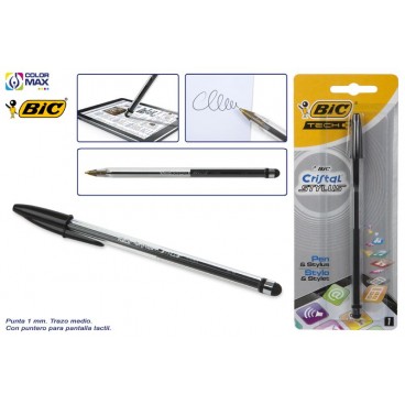 902121 - STYLO BIC CRISTAL STYLUS POINTE POUR ÉCRAN TACTILE ( 20 PIECES)