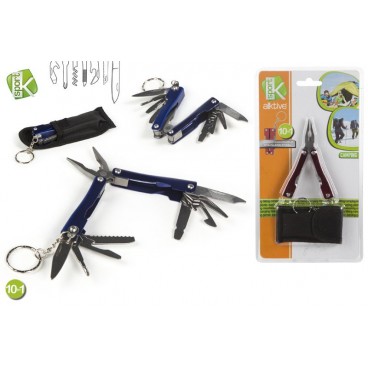 BLISTER MULTI-OUTILS CAMPING 10 EN 1 - 2 ASS ( 12 PIECES)
