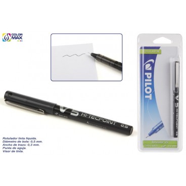 BL PILOT V-5 NOIR - ENCRE LIQUIDE ( 24 PIECES)