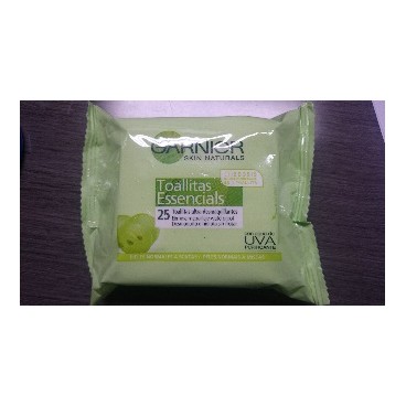 Lingettes Démaquillantes GARNIER x25 Peaux normales à mixte (ES/PT- Par  Piéces)
