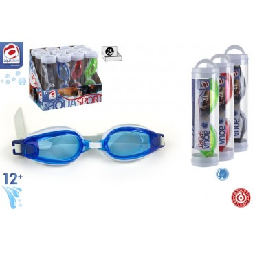 LUNETTES NATATION ADULTE AQUA SPORT - 3 ASS - DISP 12 ( 24 PIECES)