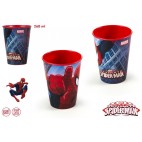 VERRE BASIQUE PLASTIQUE SPIDERMAN 260ML (48 U)