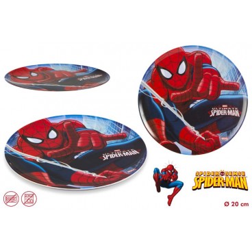 ASIETTE MELAMINE SPIDERMAN (24 U)
