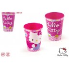 VERRE BASIQUE PLASTIQUE HELLO KITTY 260ML (48 U)