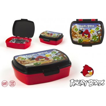 LUNCH BOX PLASTIQUE FUN ANGRY BIRDS (24 U)