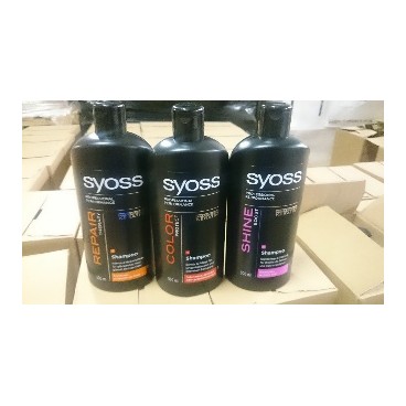 SYOSS Shampooing (4xColor Protect, 4xShine Boost, 4xRepair Therapyean) 500ml (DE/FR - 12 PCS)