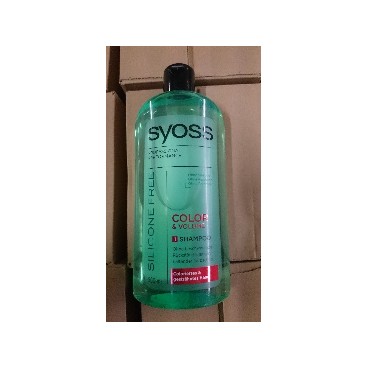 SYOSS Shampooing Professionnel Sans Silicone Color&Volume 500ml (DE/FR - 6 PCS)