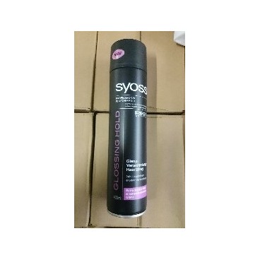 SYOSS Spray Cheveux Glossing Hold 24h Extra Strong&Shining 400ml (DE/FR - 6 PCS)