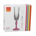3 verres champagne cristal RCR longchamps