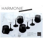 serv 8 pcs Harmonie noir et blanc