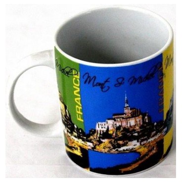 Mug souvenir Mont st Michel (Réf 1010 par lot de 24pcs)