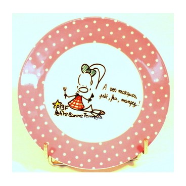 Assiette à dessert PBF (Réf 1039 par lot de 24 pcs)