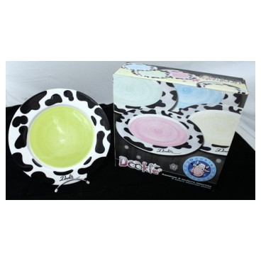 Set 4 assiettes Dookies 26cm (Réf 1065 par 24 lots de 4 pcs)