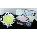 Set 4 assiettes Dookies 26cm (Réf 1065 par 24 lots de 4 pcs)