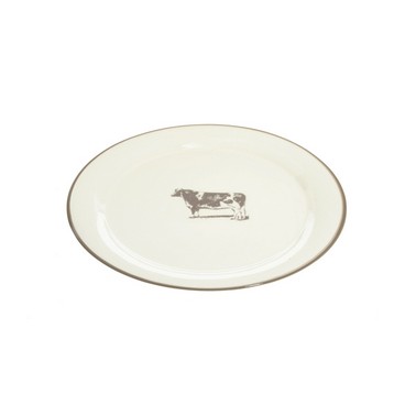 Assiette vache 27*27*3 cm (Réf 13515 par lot de 24 pcs)