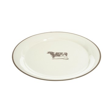 Assiette Vache 30*30*3 (Réf 13635 par lot de 24 pcs)