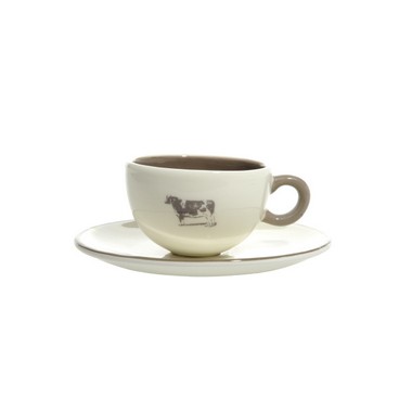 Tasse + sous tasse Vache (Réf 16825 par lot de 24 pcs)