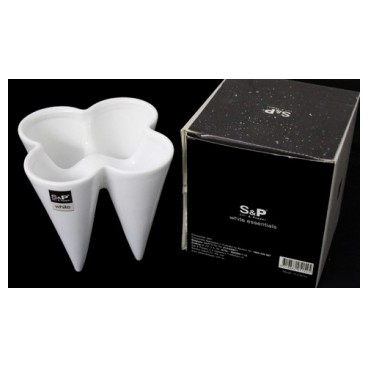 Cornet de frites porcelaine SP (Réf SP840061 par lot de 24 pcs)