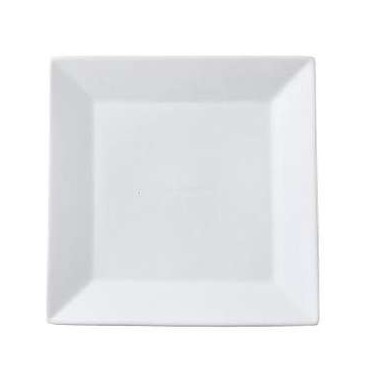 Assiette plate carré blanc (Référence: C2525-Colisage: 18)