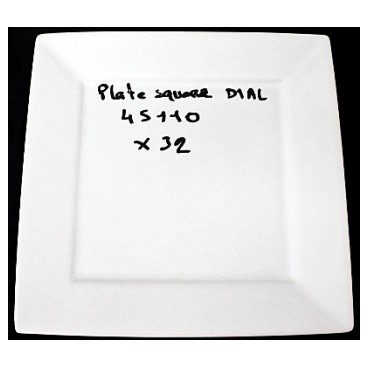 Assiette square dial (Référence: 45110-Colisage: 32)