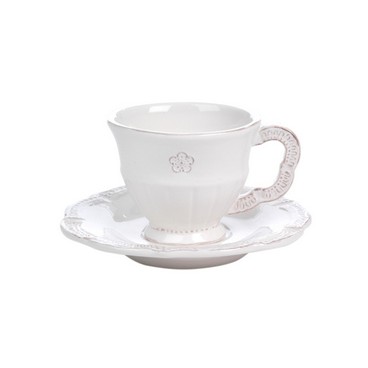 Tasse + sous tasse fleur (Réf 92384 par lot de 24 pcs)