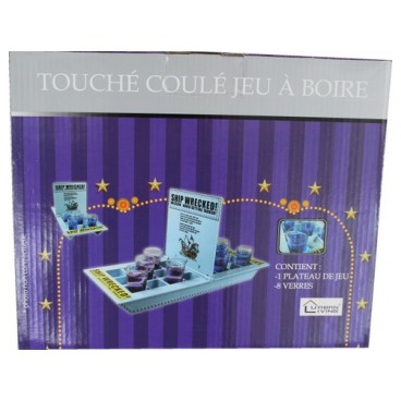 Jeu à boire touché coulé (Réf 1230 par lot de 24 sets)