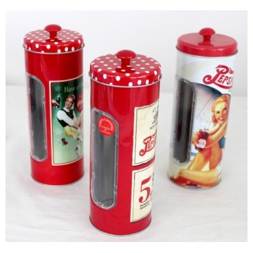 Boîte à paille Coca Cola GM (Réf 1282 par lot de 24 pcs)