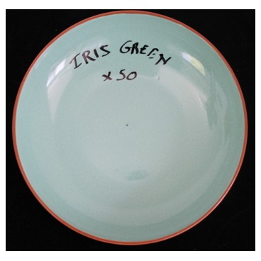 Assiette coupe 24cm iris green (Réf 3041 par lot de 24 pcs)